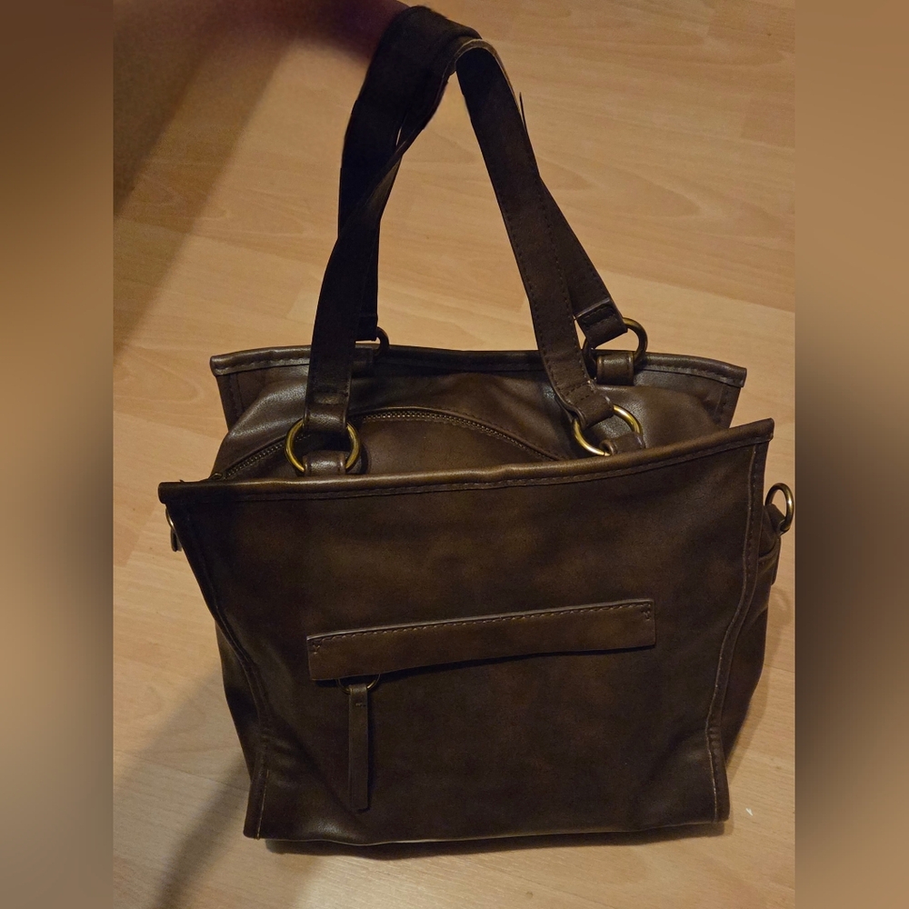 Universal Thread Chocolate Handbag Purse 11.5x11x4.5"